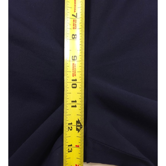 Talbots Women Pants Chatham Ankle 16 Navy Blue Side Zip Stretch Career Slim Leg - Picture 9 of 10